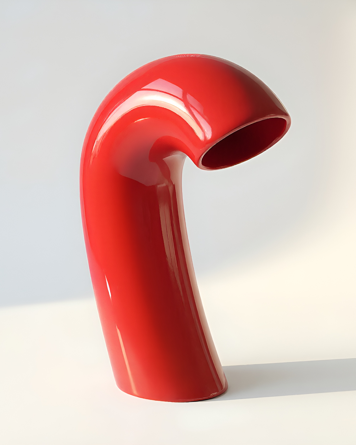 Vita Vase, Poppy Red