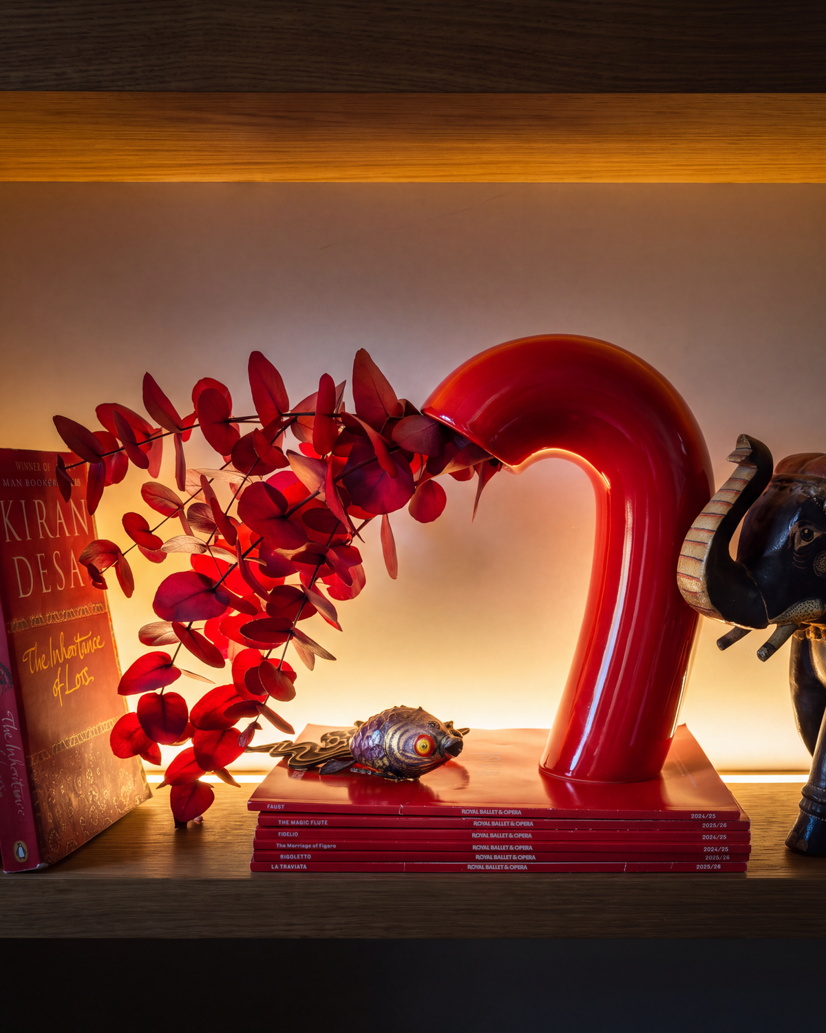 Vita Vase, Poppy Red