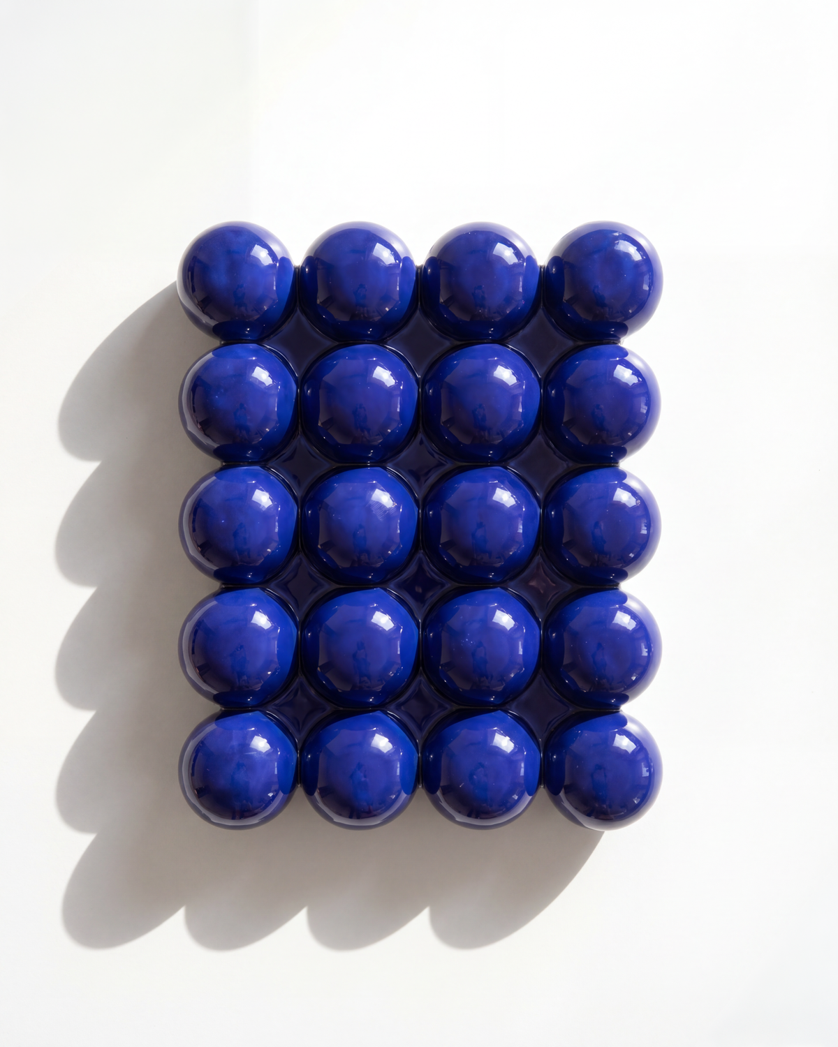 Still Life Fruit Bowl, Cobalt Blue