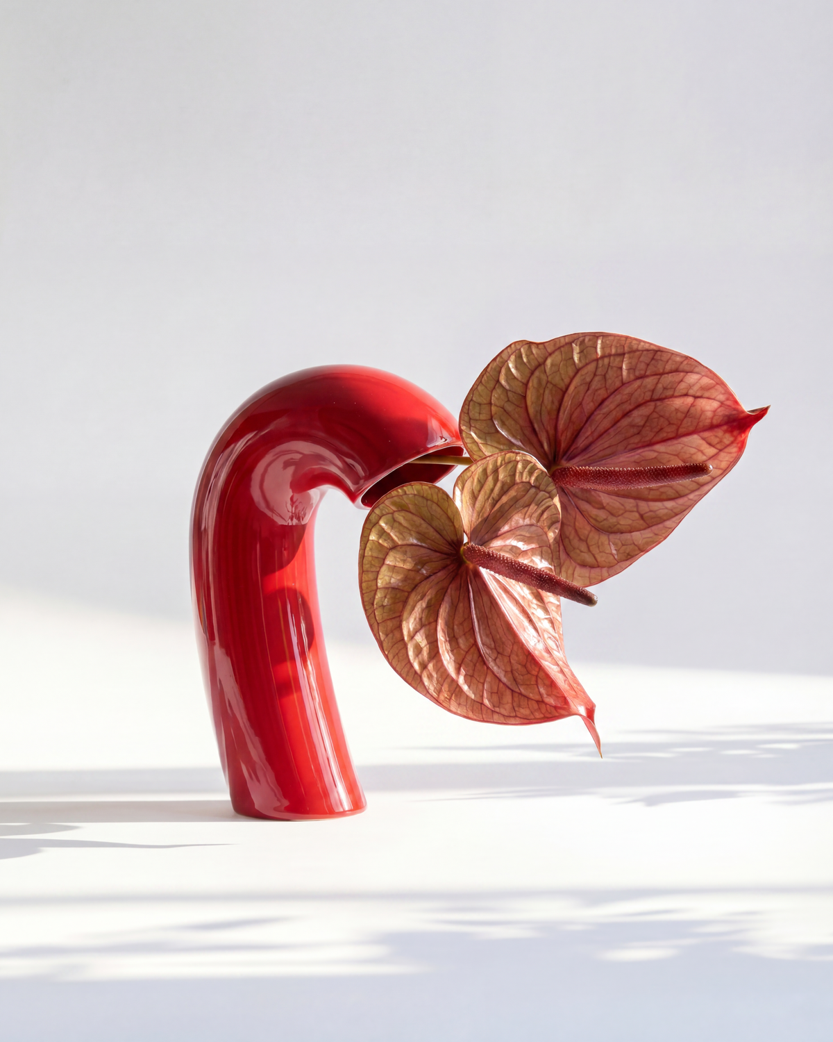 Vita Vase, Poppy Red