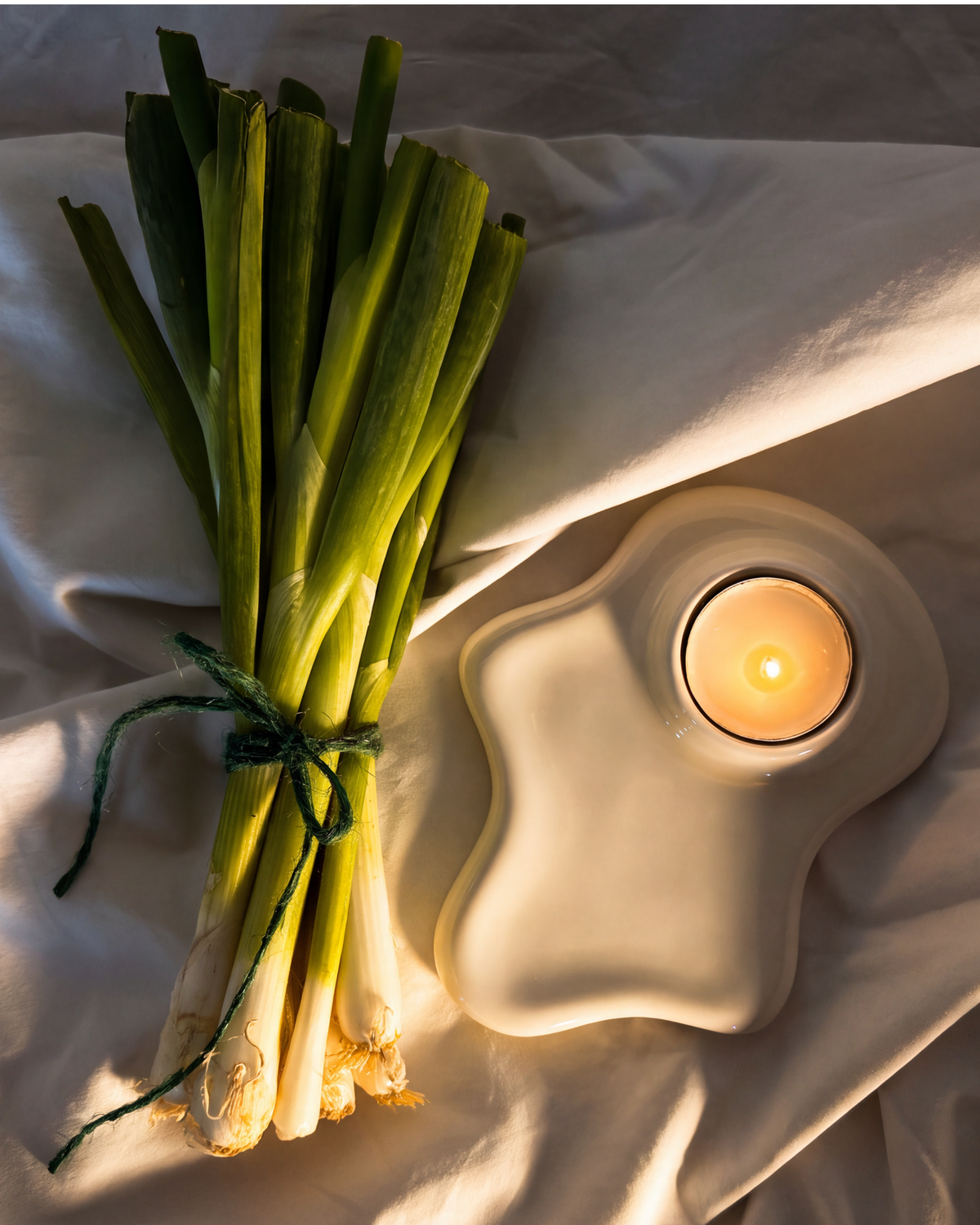 Alchemy Tealight Holder, Milk White