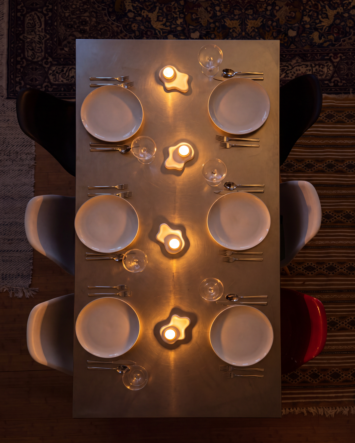 Alchemy Tealight Holder, Milk White