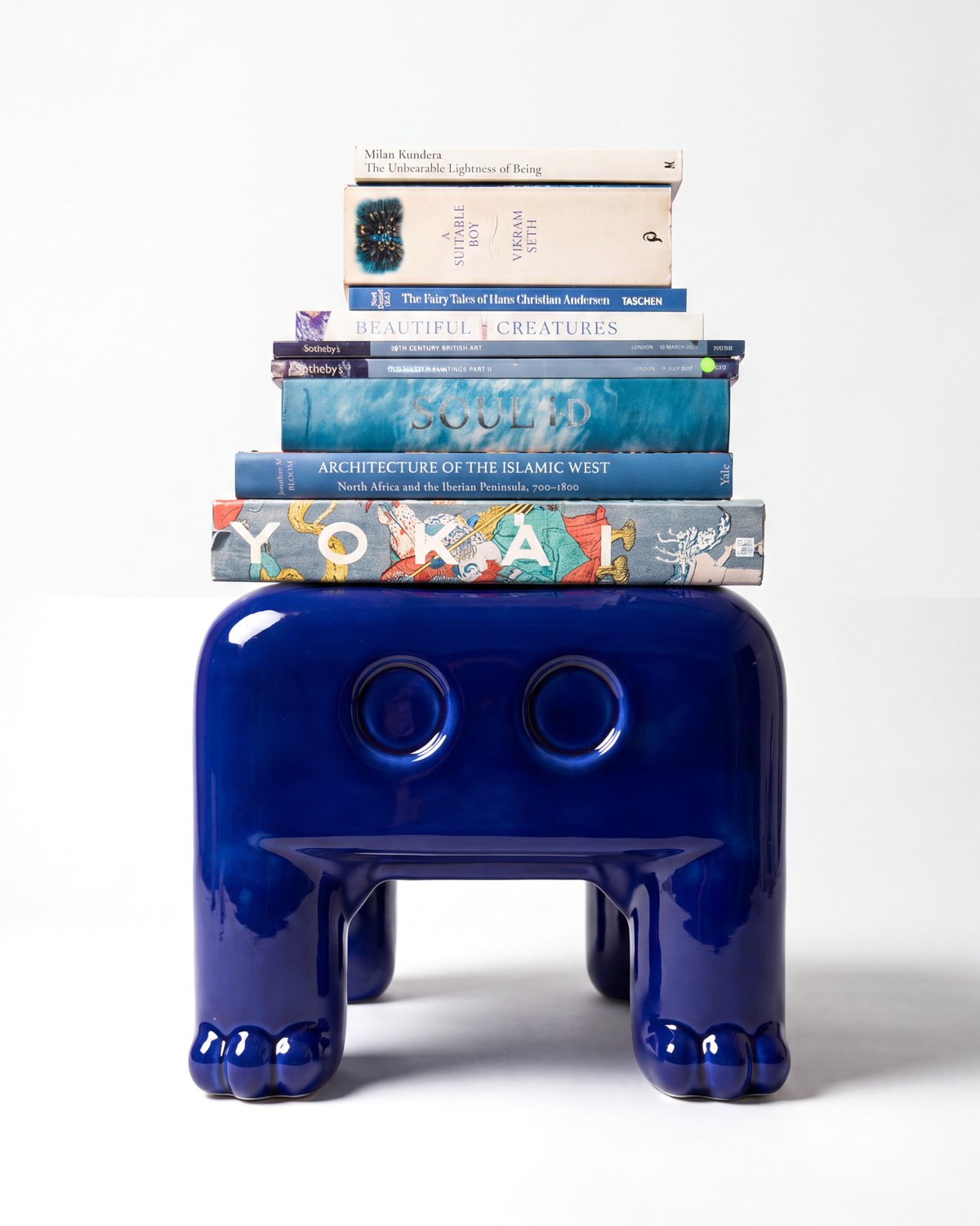 Atlas Side Table, Cobalt Blue