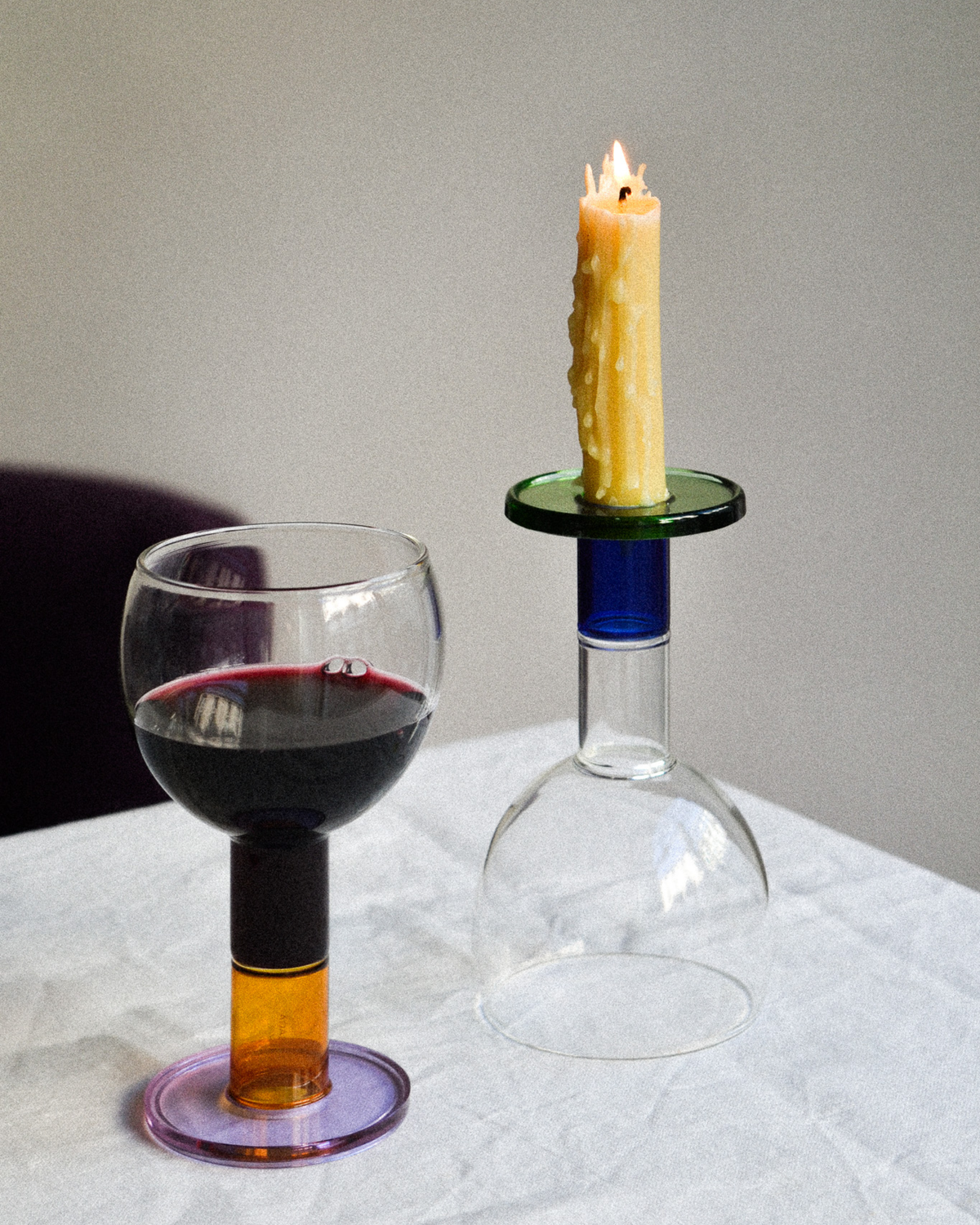 Wine Candle Glasses, Eclipse